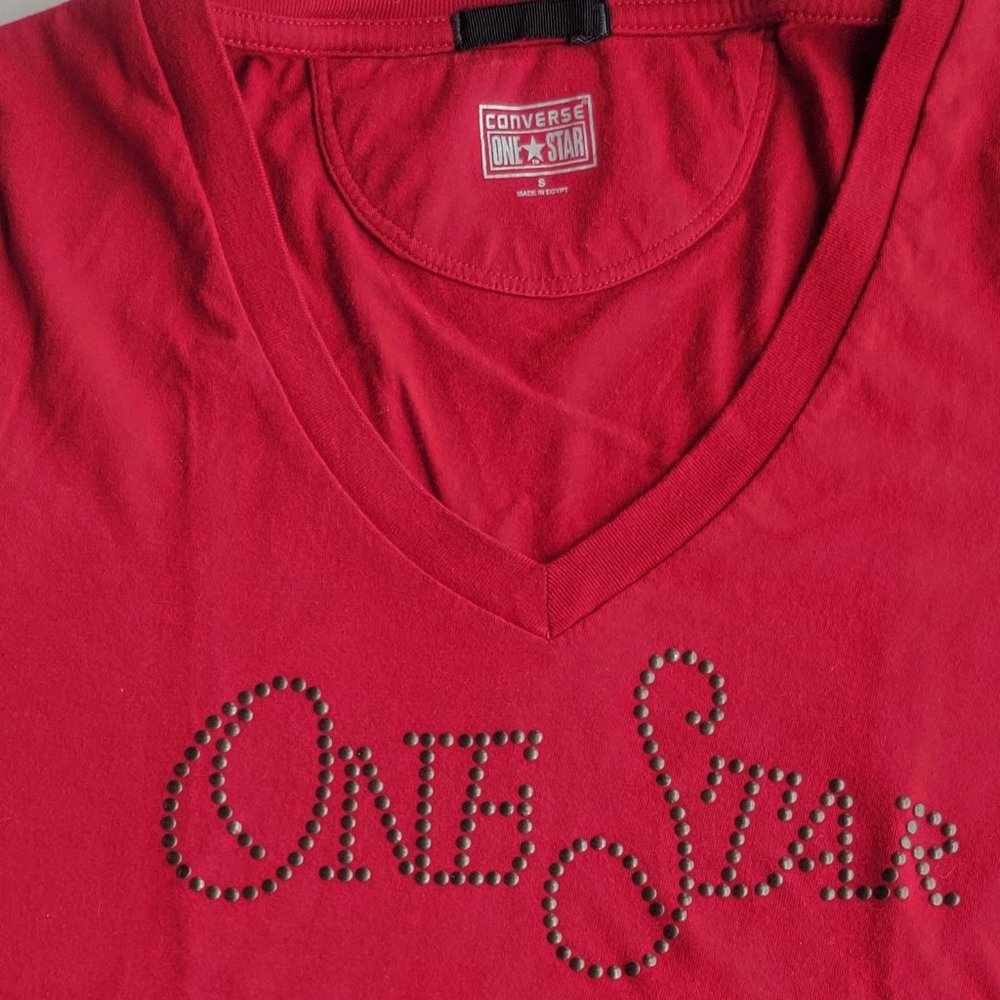 Converse Women's Tee Red/Size Small